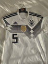 Germany home Football Shirt 2018-2019 (S) #5 Hummels