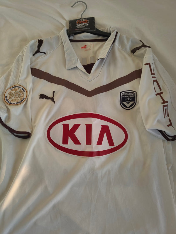 Girondins Bordeaux Player Issue Away Football Shirt 2009-2010 (XL) #29 Chamakh