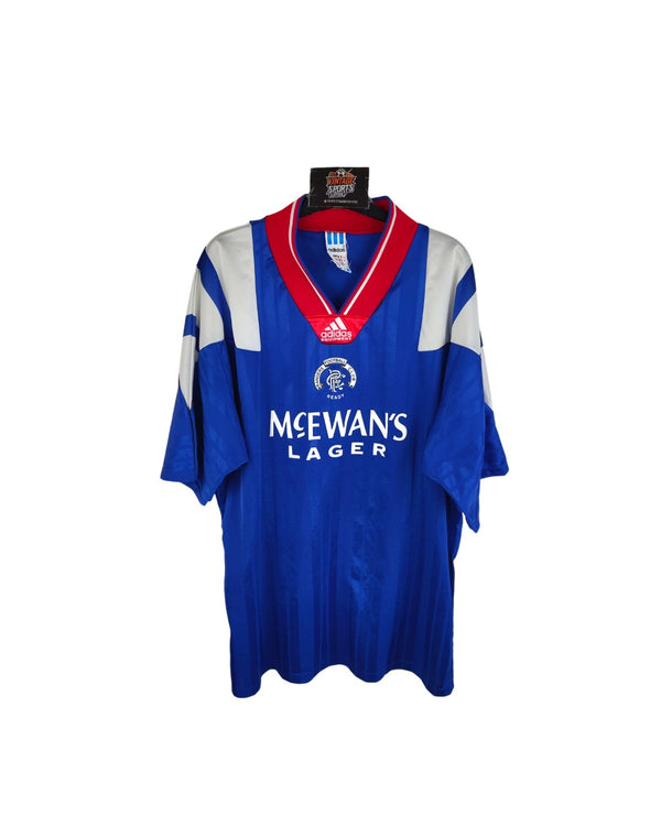 Glasgow Rangers FC Home Football Shirt 1992-1994 (XL)