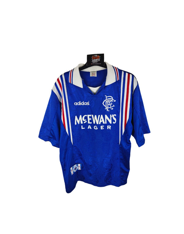 Glasgow Rangers FC Home Football Shirt 1996-1997 (S) #11 Laudrup