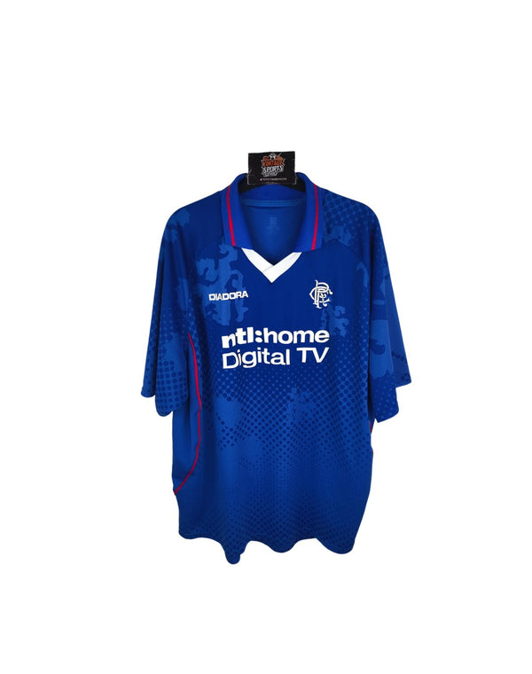 Glasgow Rangers FC Home Football Shirt 2002-2003 (XXL)