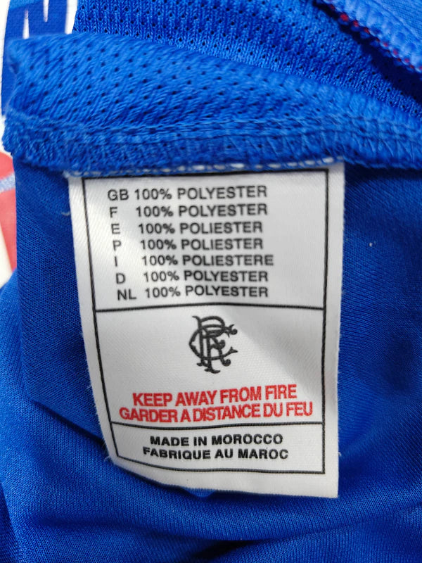 Glasgow Rangers FC Yourhs Team Long Sleeve Home Football Shirt 2002-2003 (M)