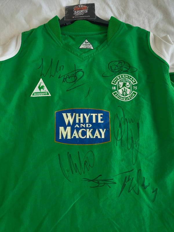 Hibernian FC Signed Home Football Shirt 2004-2005 (S) 9 O'Connor
