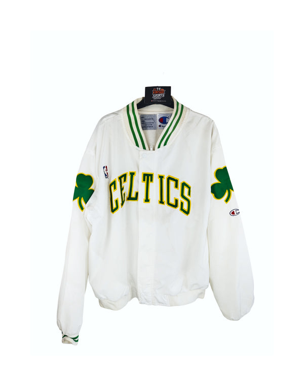 Boston Celtics NBA Warm Up Satin Jacket 1990s