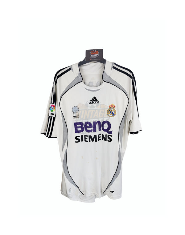 Real Madrid 2006-2007 Home Football Shirt 4 Sergio Ramos