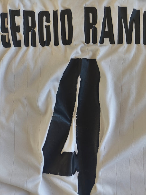 Real Madrid 2006-2007 Home Football Shirt 4 Sergio Ramos