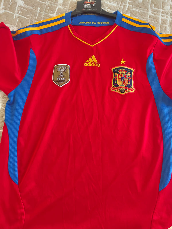 Spain Home Football Shirt 2010-2012