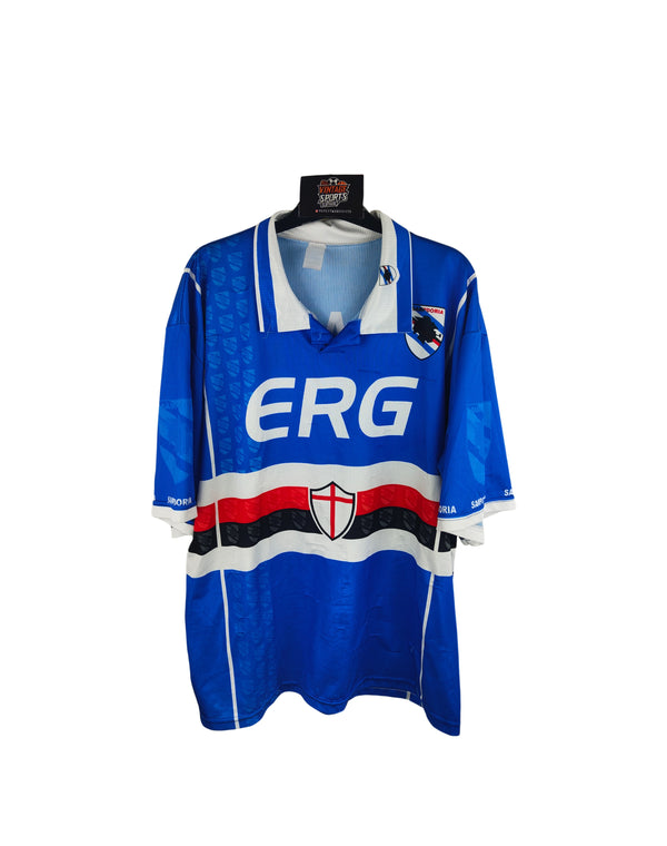 AC Sampdoria Fan Shirt Home Football Shirt 10 Flachi
