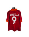 AS Roma Fan Shirt Home Football Shirt 9 Montella