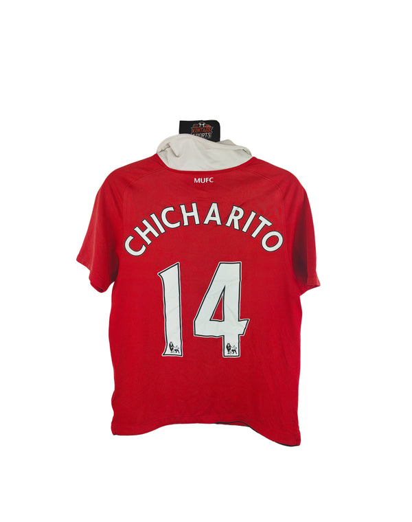 Manchester United 2010-2011 Home Football Shirt 14 Chicharito