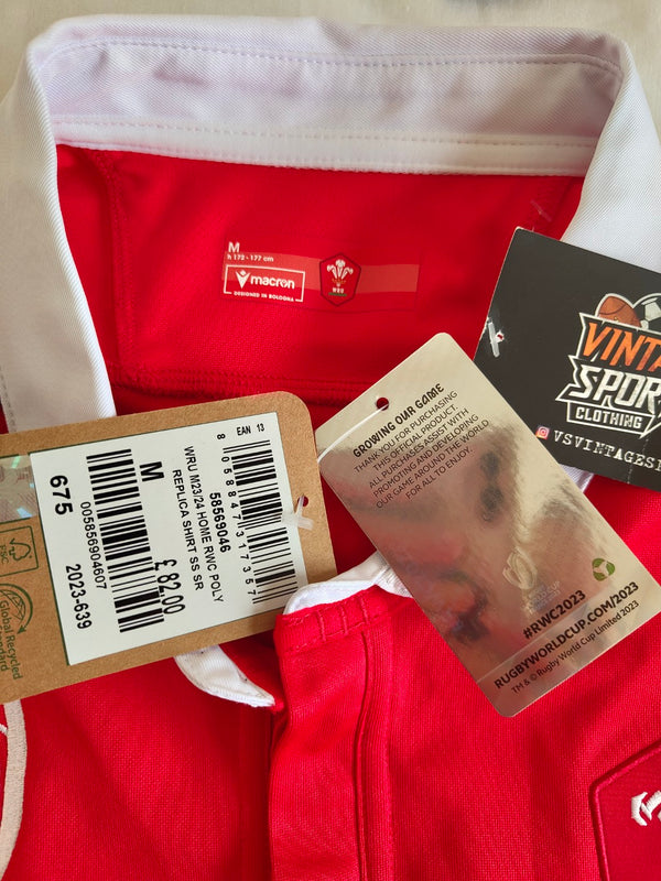 NEW Wales Home Rugby Shirt 2023 (M)