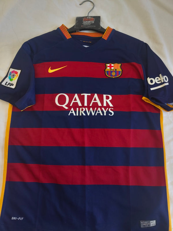 FC Barcelona Home  Football Shirt 2015-2016 (Youths)