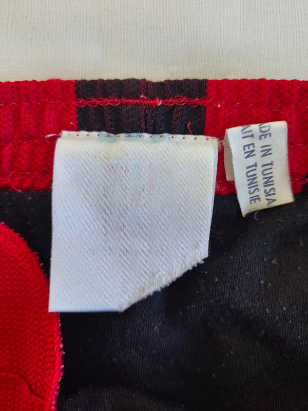 Vintage Adidas Shorts 1980s Red Black (S)