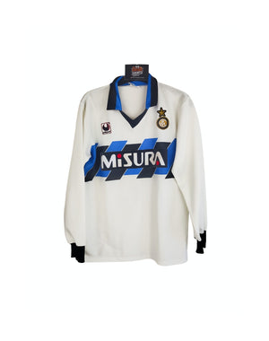 Inter Milan Long Sleeve Away Football Shirt 1990-1991 (M)