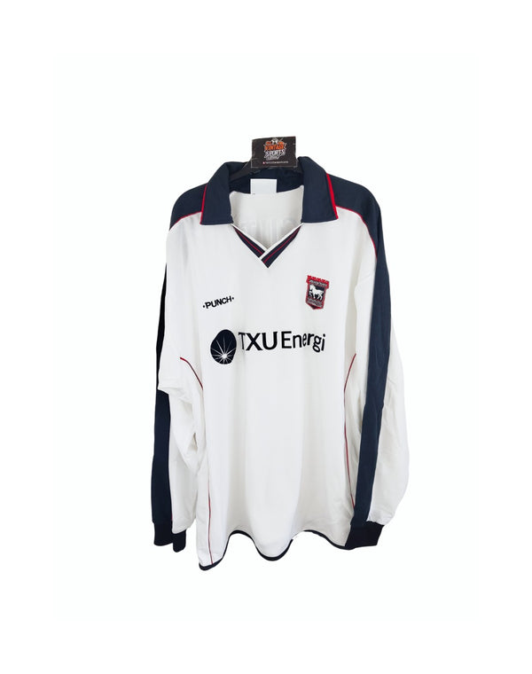 Ipswich Town Long Sleeve Away Football shirt 2001-2002 (XXL) #7 Magilton