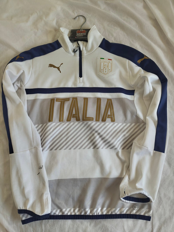 Italy Football Training Top Shirt Sweatshirt 2016-2017 (S)