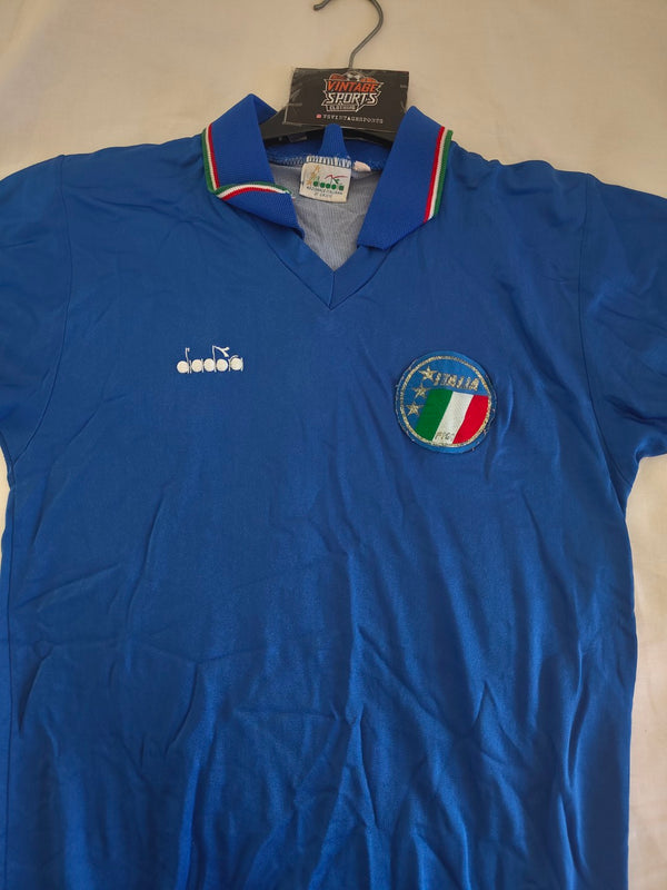 Italy Home Football Shirt 1986-1990 (S)