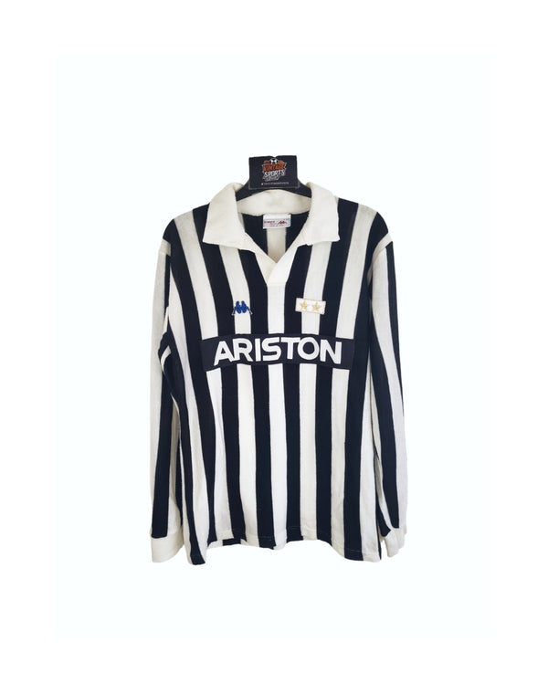 Juventus FC Long Sleeve Home Football Shirt 1985-1986 (M) 10 Platini