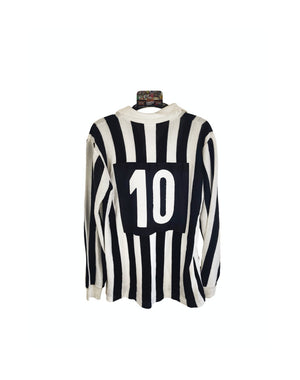 Juventus FC Long Sleeve Home Football Shirt 1985-1986 (M) 10 Platini
