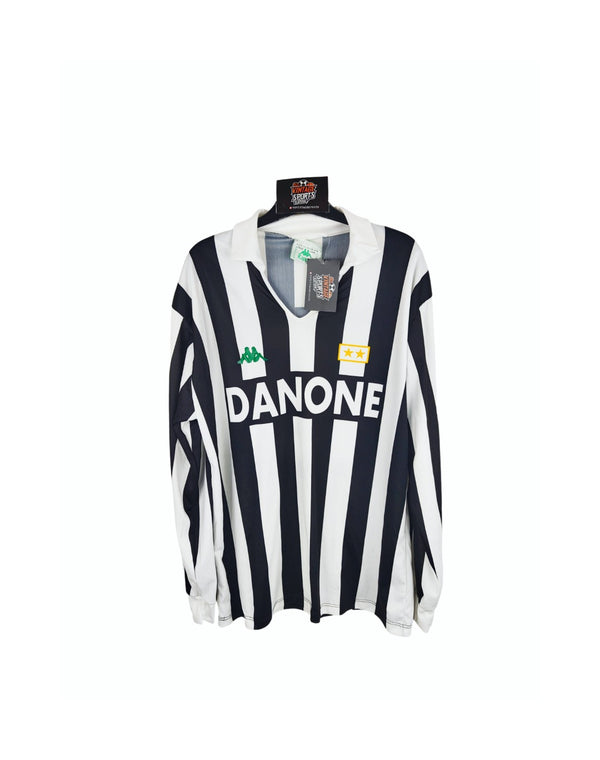 Juventus FC Long Sleeve Home Football Shirt 1991-1992 (M) 10 Baggio