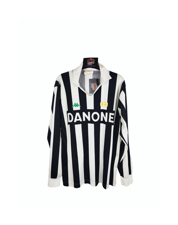 Juventus FC Long Sleeve Home Football Shirt 1992-1994 (L) 10 Baggio