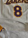 LA Los Angeles Lakers Away Basketball Jersey 1990s (L) #8 Bryant