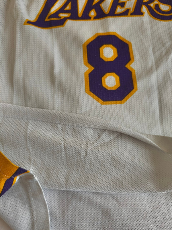 LA Los Angeles Lakers Away Basketball Jersey 1990s (L) #8 Bryant