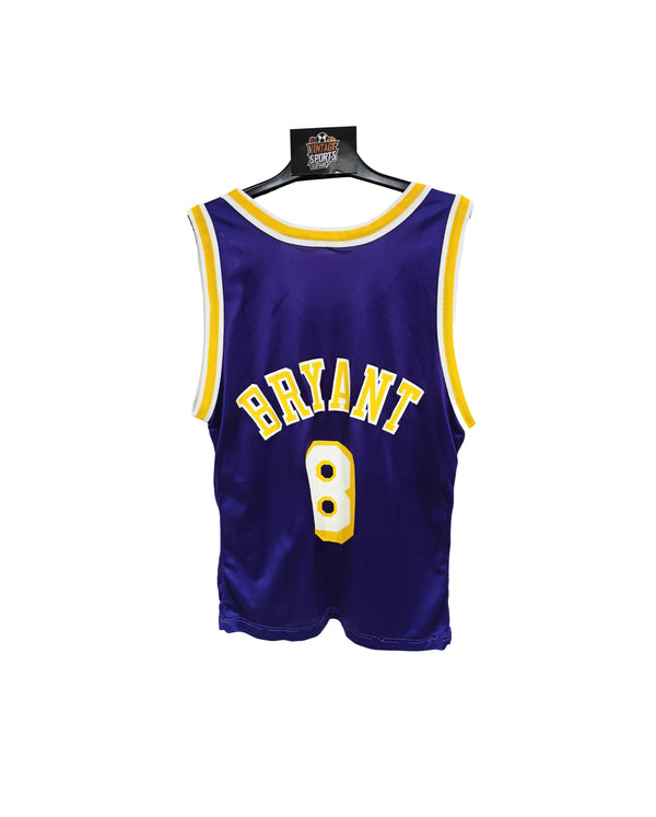 LA Los Angeles Lakers NBA Basketball Away Jersey 1990s (M) #8 Bryant