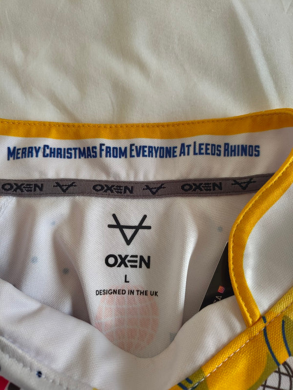 Leeds Rhinos Rugby League Special Christmas Shirt 2023-2024 (L)