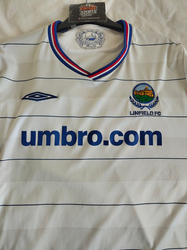 Linfield FC Away Football Shirt 2009-2010 (XL)