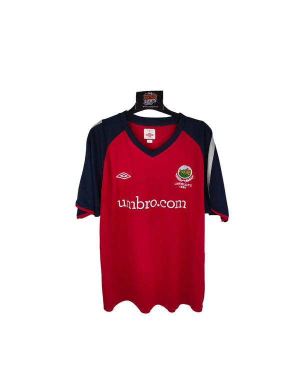 Linfield FC Training Football Shirt 2000s (XL)