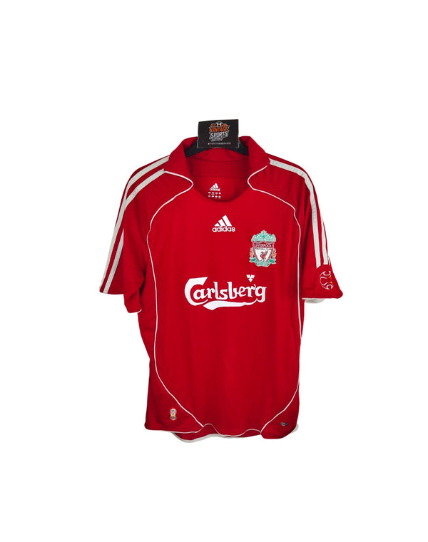 Liverpool FC Home Football Shirt 2006-2008 (S) #14 Alonso