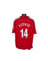 Liverpool FC Home Football Shirt 2006-2008 (S) #14 Alonso