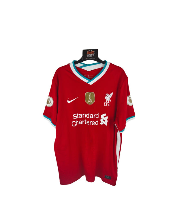 Liverpool FC Home Football Shirt 2020-2021 #11 Salah