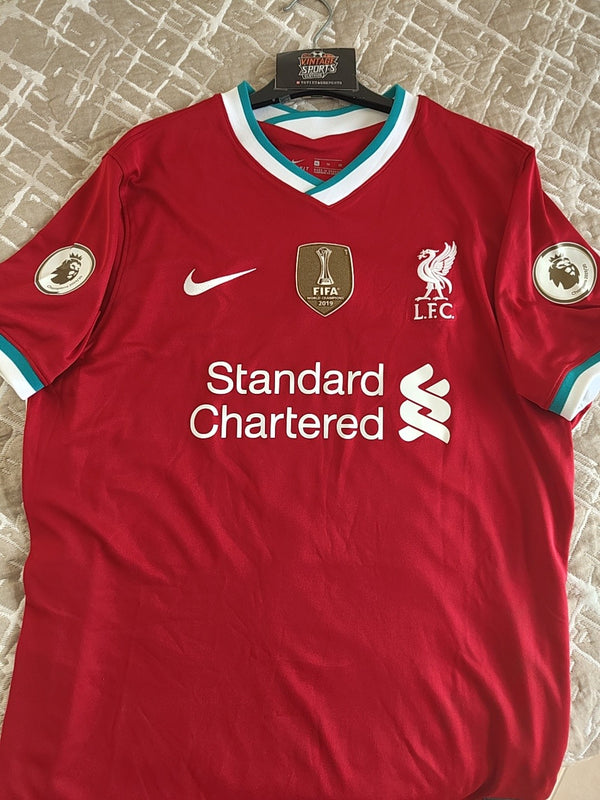 Liverpool FC Home Football Shirt 2020-2021 #11 Salah