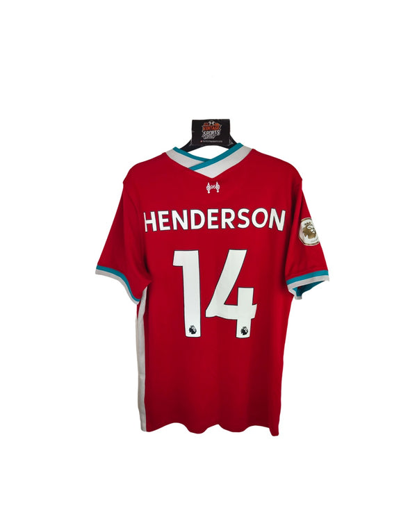 Liverpool FC Home Football Shirt 2020-2021 (M) #14 Henderson