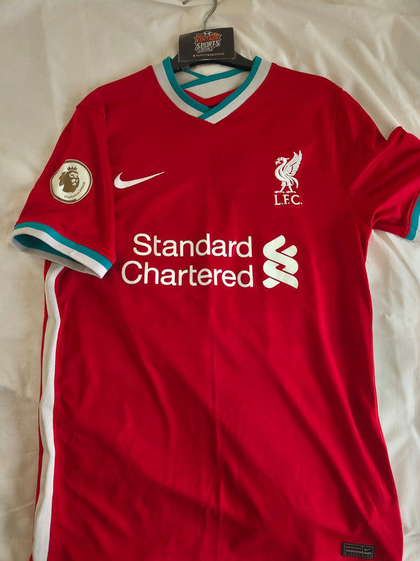 Liverpool FC Home Football Shirt 2020-2021 (M) #14 Henderson