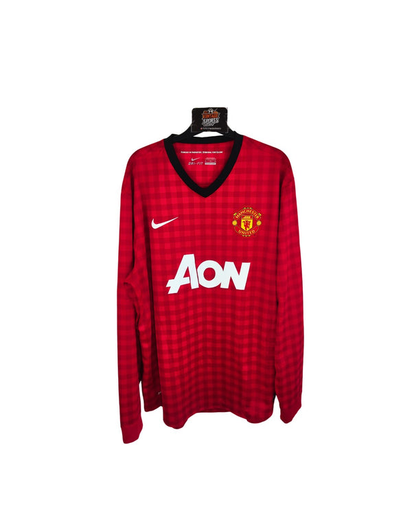 Manchester United Long Sleeve Home Football Shirt 2012-2013 (XL)