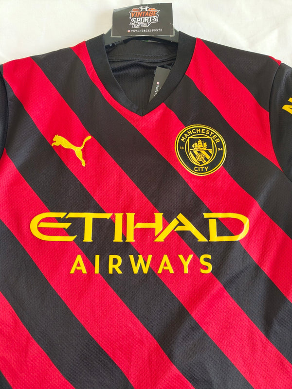 Manchester City Away Football Shirt 2022-2023 (Youths)