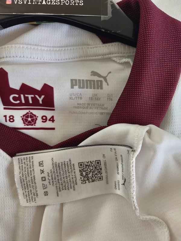 Manchester City Lomg Sleeve Away Football Shirt 2023-2024 (Youths)