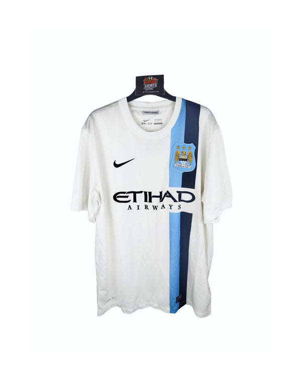 Manchester City Cup Third Football Shirt 2013-2014 (L) #15 Navas