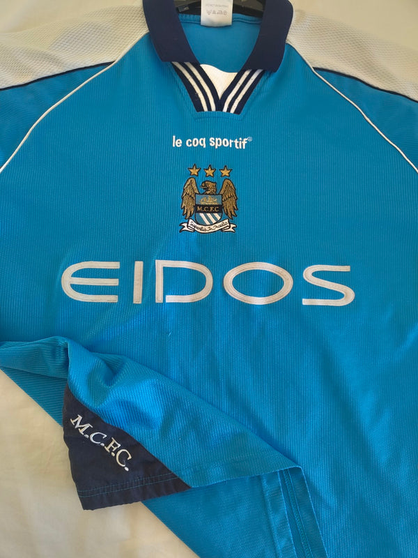 Manchester City Home Football Shirt 1999-2001 (L)