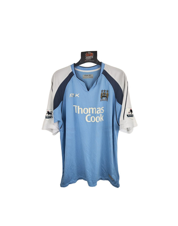 Manchester City Home Football Shirt 2006-2007 (L) #20 McManaman
