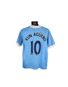 Manchester City Home Football Shirt 2015-2016 (Youths) 10 Kun Aguero