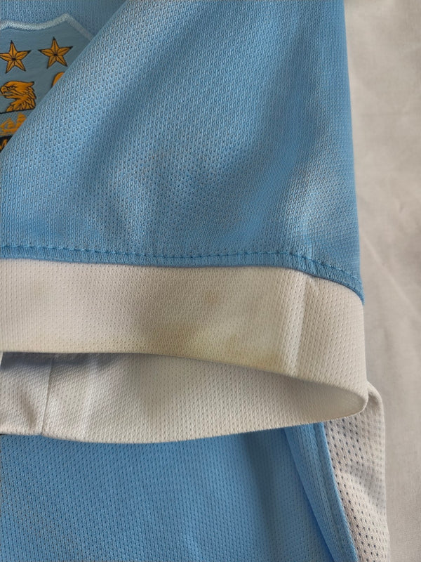 Manchester City Home Football Shirt 2015-2016 (Youths) 10 Kun Aguero