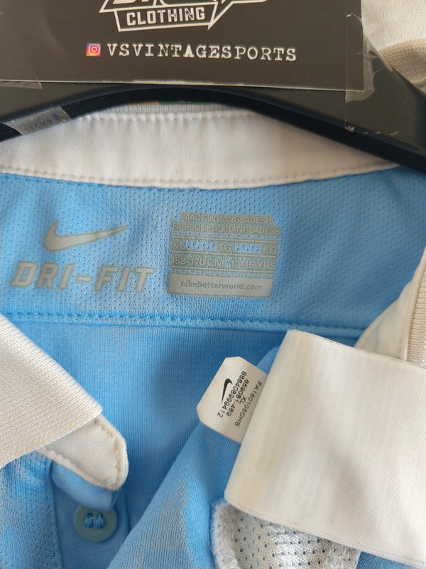 Manchester City Home Football Shirt 2015-2016 (Youths) 10 Kun Aguero