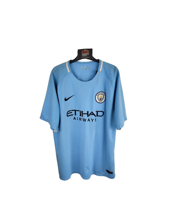 Manchester City Home Football Shirt 2017-2018 (XL) 33 Gabriel Jesus