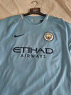 Manchester City Home Football Shirt 2017-2018 (XL) 33 Gabriel Jesus