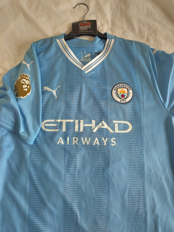 Manchester City Home Football Shirt 2023-2024 (XL) 10 Grealish