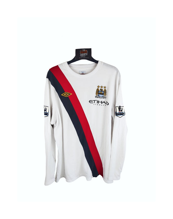 Manchester City Long Sleeve Third Football Shirt 2009-2010 (XL) 5 Zabaleta